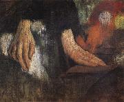 Edgar Degas Study of Hand oil painting artist